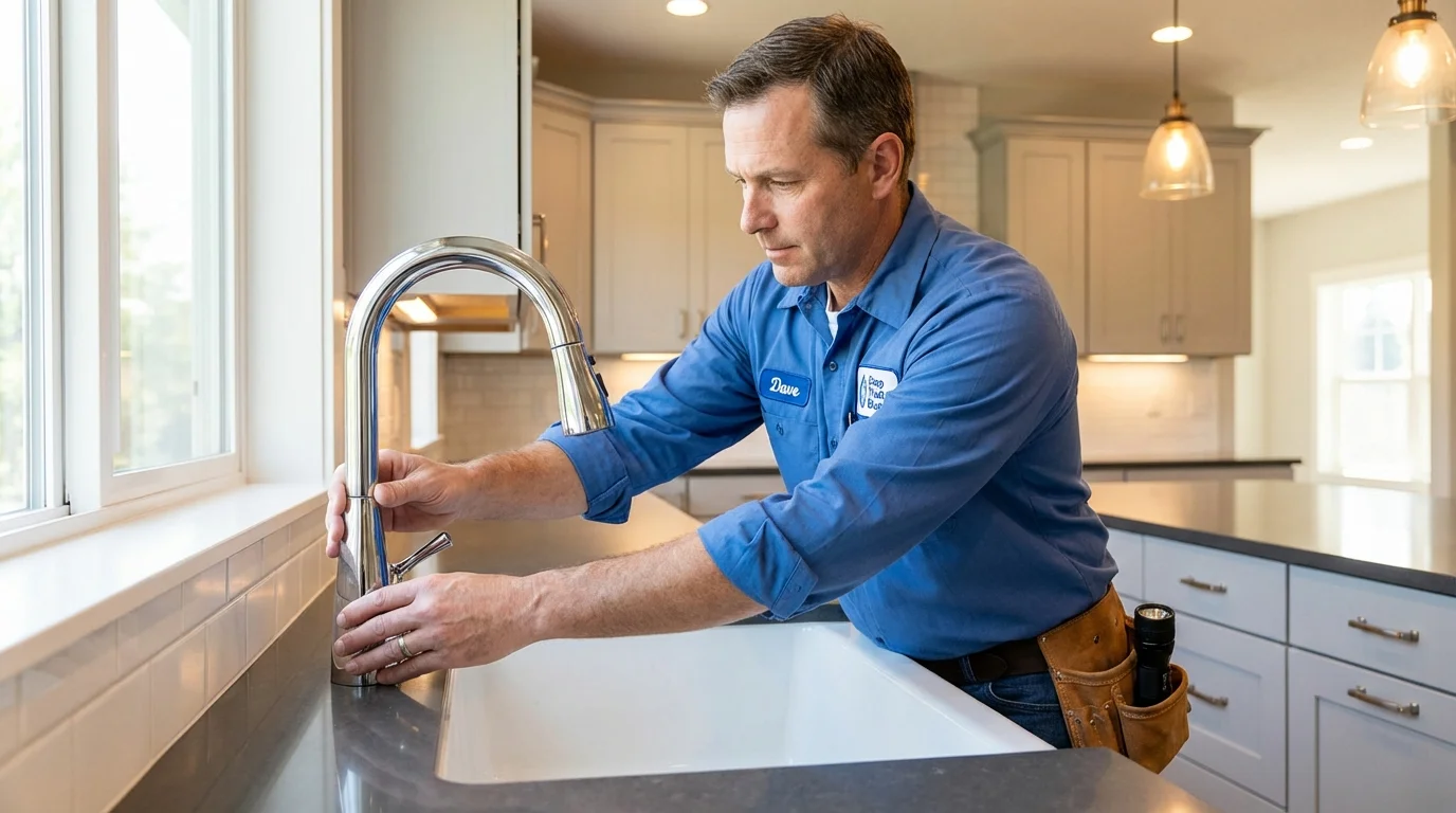 Kitchen faucet installation by Johns Plumbing LLC in El Monte