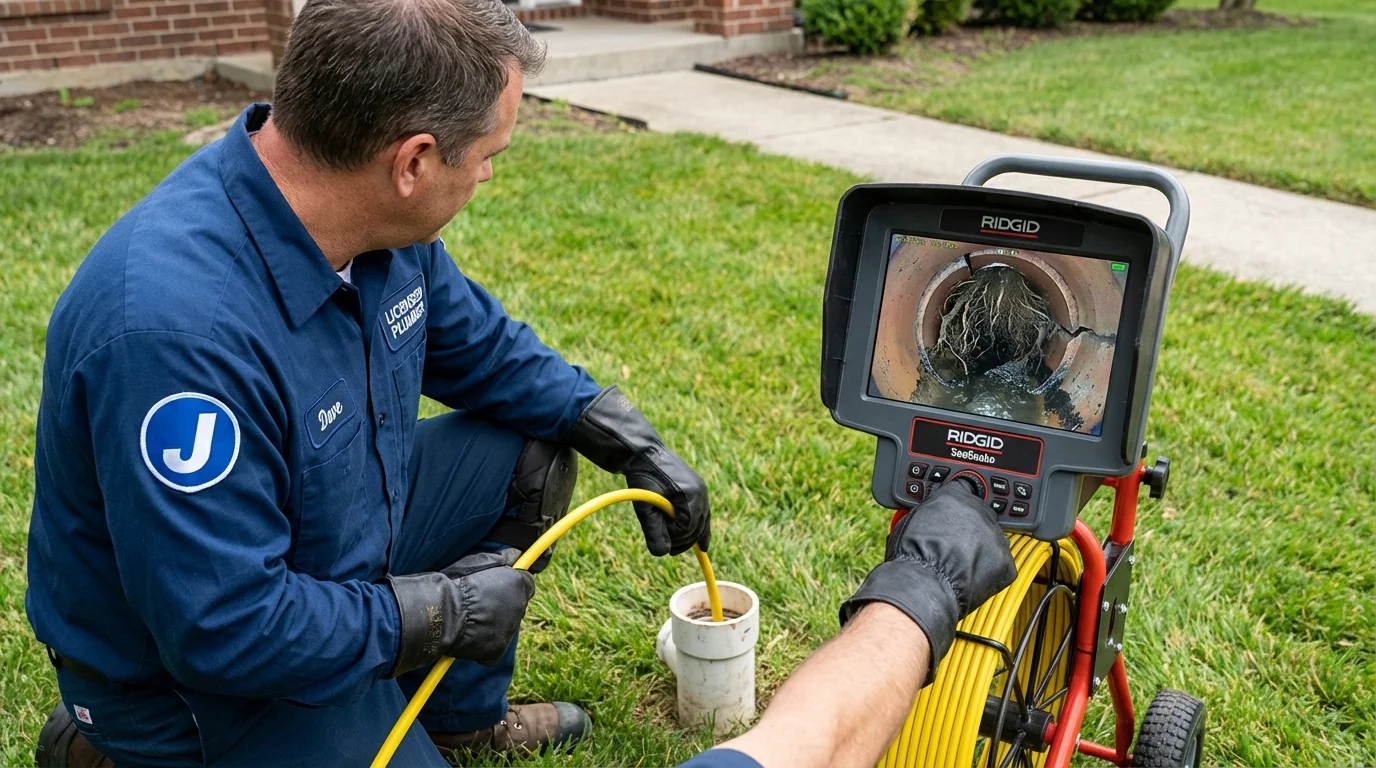 Sewer camera inspection being performed by Johns Plumbing LLC in El Monte
